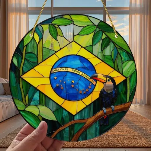 Decoração Suspensa Tropical Rústica - Edição Word Cup Brasil ™