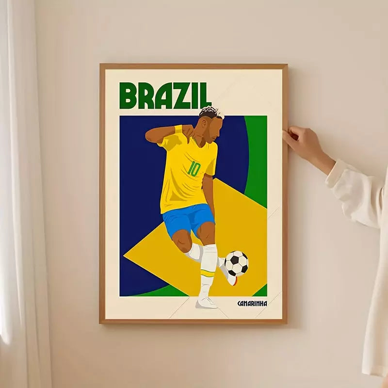 Quadro Decorativo PostArt Word Cup Brasil ™ - POUCAS UNIDADES RESTANTES