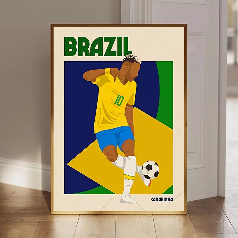 Quadro Decorativo PostArt Word Cup Brasil ™ - POUCAS UNIDADES RESTANTES