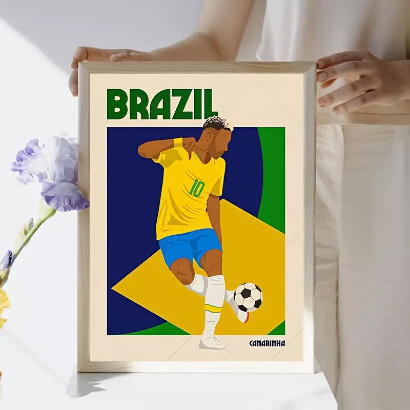 Quadro Decorativo PostArt Word Cup Brasil ™ - POUCAS UNIDADES RESTANTES