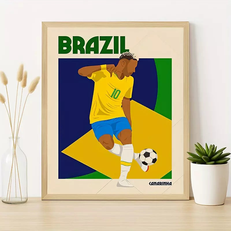 Quadro Decorativo PostArt Word Cup Brasil ™ - POUCAS UNIDADES RESTANTES