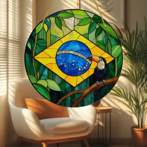 Decoração Suspensa Tropical Rústica - Edição Word Cup Brasil ™