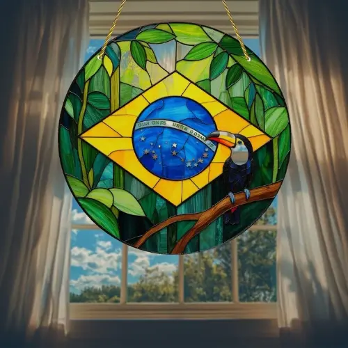 Decoração Suspensa Tropical Rústica - Edição Word Cup Brasil ™