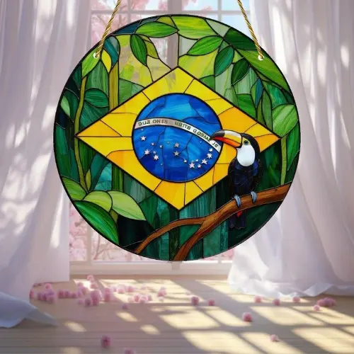 Decoração Suspensa Tropical Rústica - Edição Word Cup Brasil ™