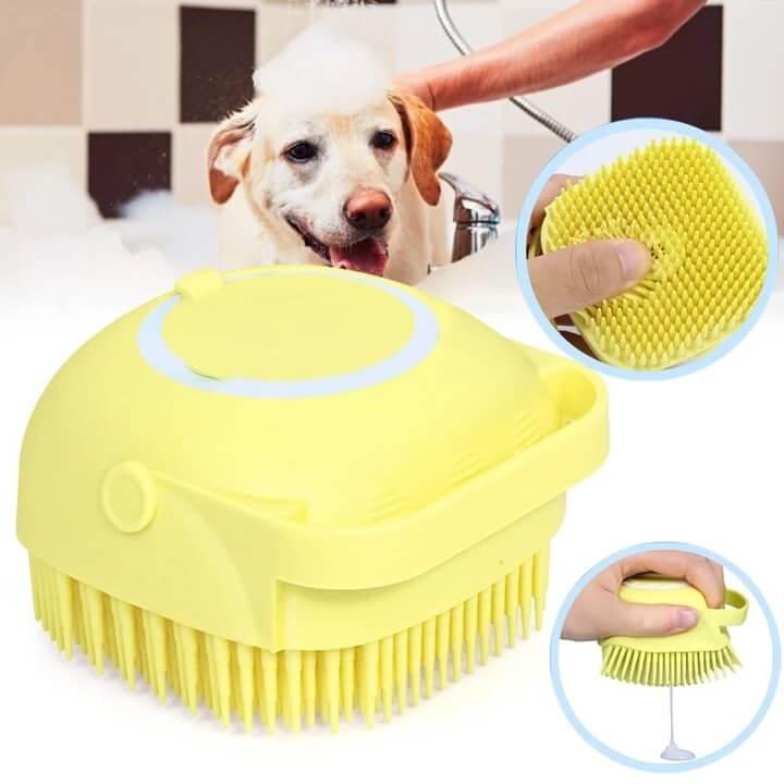 Escova Massageadora de Banho - Pets Pro